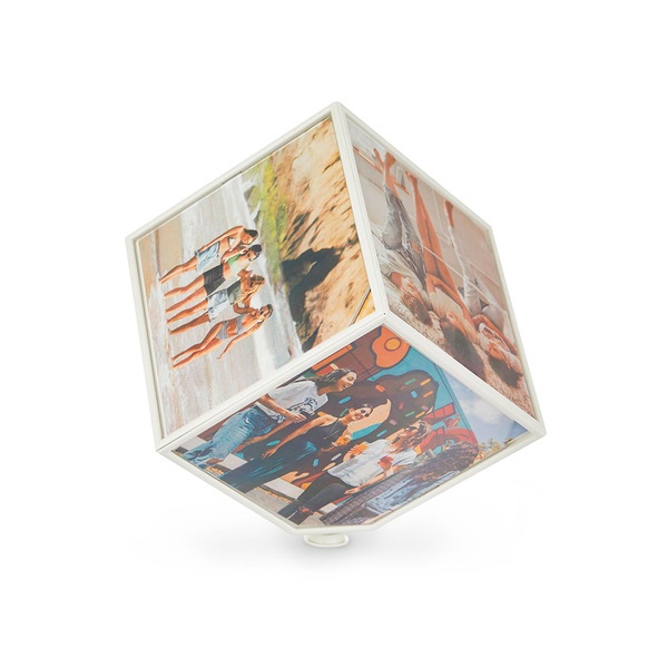 Balvi Balvi - Kube marco giratorio para 6 fotos de 10x10cm. Necesita una pila AA (no incluída)