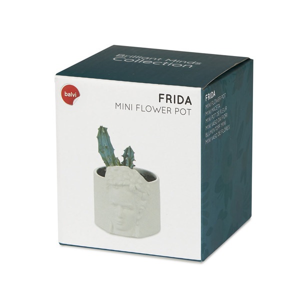 Balvi Mini maceta Frida blanco-27505 Venta caliente