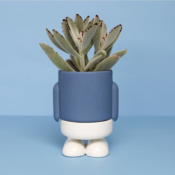 Balvi Mini maceta Mr.Standy azul-27834 Rebajas de fábrica