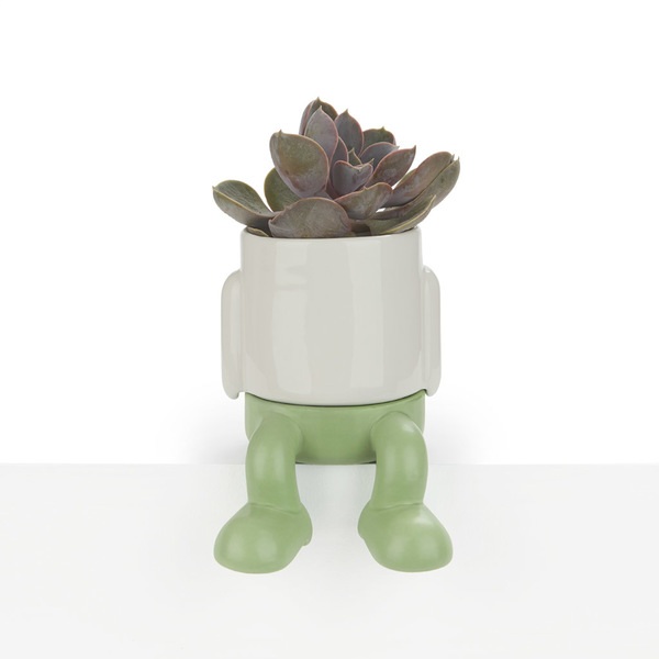 Balvi Mini maceta Mr.Dangly verde-27836