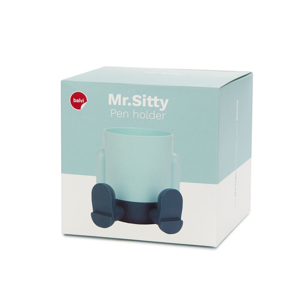 Balvi Portalápices Mr.Sitty turquesa/azul-27748 Promoción por tiempo limitado