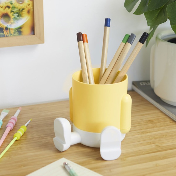 Balvi Portalápices Mr.Sitty amarillo/blanco-27742 Oferta especial de fábrica