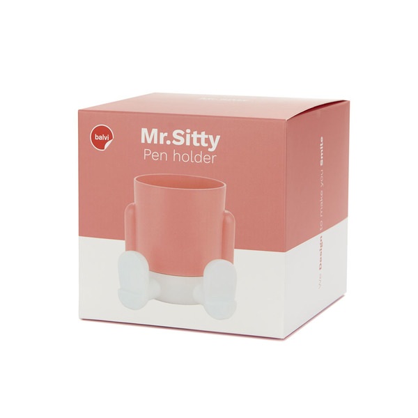 Balvi Portalápices Mr.Sitty rojo/blanco-27743 Promoción trimestral