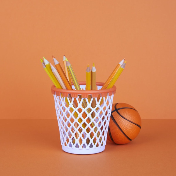 Balvi Portalápices Basket blanco-27694 Grandes descuentos