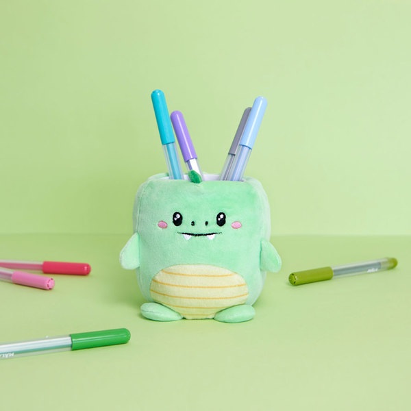 Balvi Portalápices Fluffy Dinoz verde-27877 Ahorra y exporta