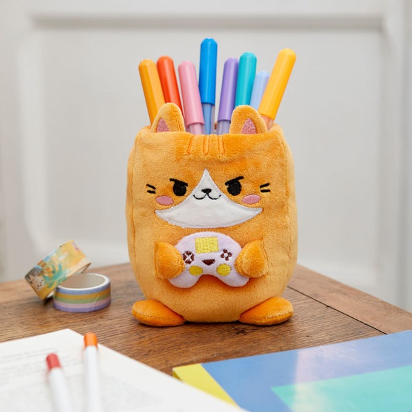 Balvi Portalápices Fluffy Kawaii Gamer plástico/tela-27874 Precios de Black Friday