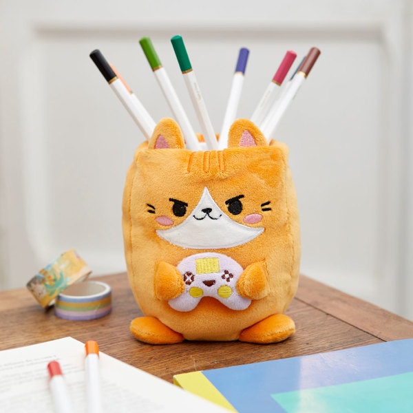 Balvi Portalápices Fluffy Kawaii Gamer plástico/tela-27874 Precios de Black Friday