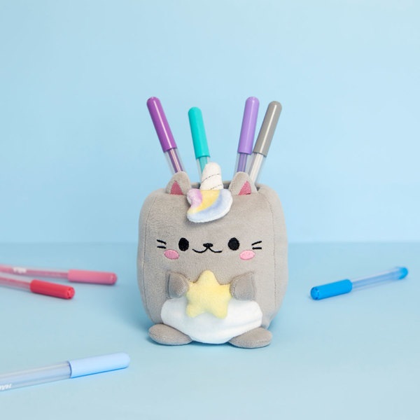Balvi Portalápices Fluffy Kawaii Starry gris-27875 En oferta