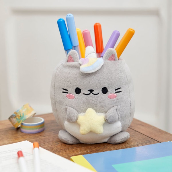 Balvi Portalápices Fluffy Kawaii Starry gris-27875 En oferta