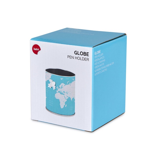 Balvi Portalápices Globe turquesa-27540 Descuentos del mes
