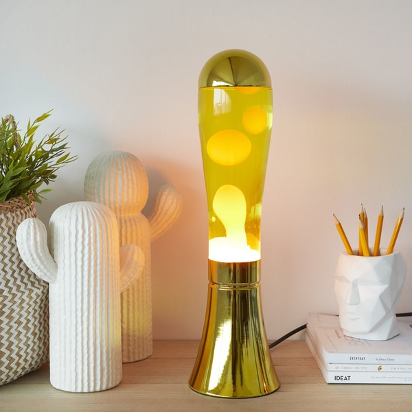 Balvi Lámpara lava Magma dorado-27395 Precio ultrabajo