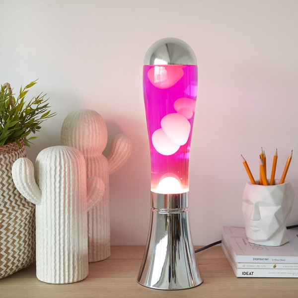 Balvi Lámpara lava Magma plateado/rosa-27396 Devoluciones gratuitas