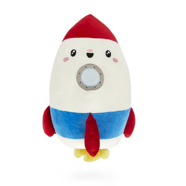 Balvi Cojín infantil Fluffy Rocket blanco/rojo-27782 Último día