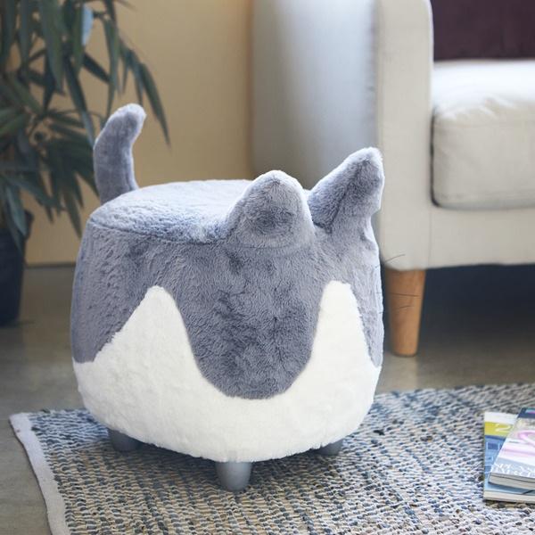 Balvi Taburete Le Minou gris/blanco-27487 Promoción trimestral