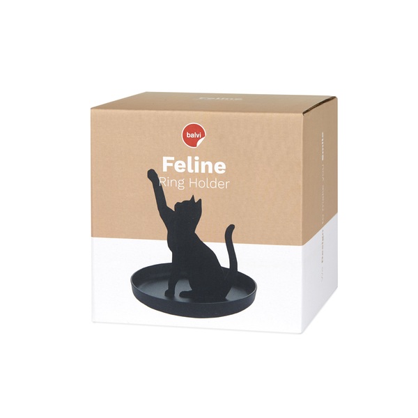Balvi Porta anillos Feline negro-27910 Tienda de fábrica