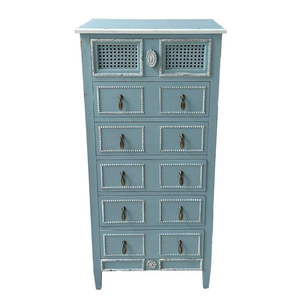 Creaciones meng MUEBLE - COMODAS Y SINFONIERS - sinfonier de madera lacada azul