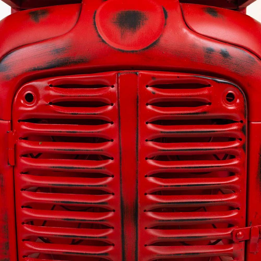 Creaciones meng MUEBLE - BARRAS DE BAR - estante botellero tractor de madera y metal rojo COMPRAR AHORA