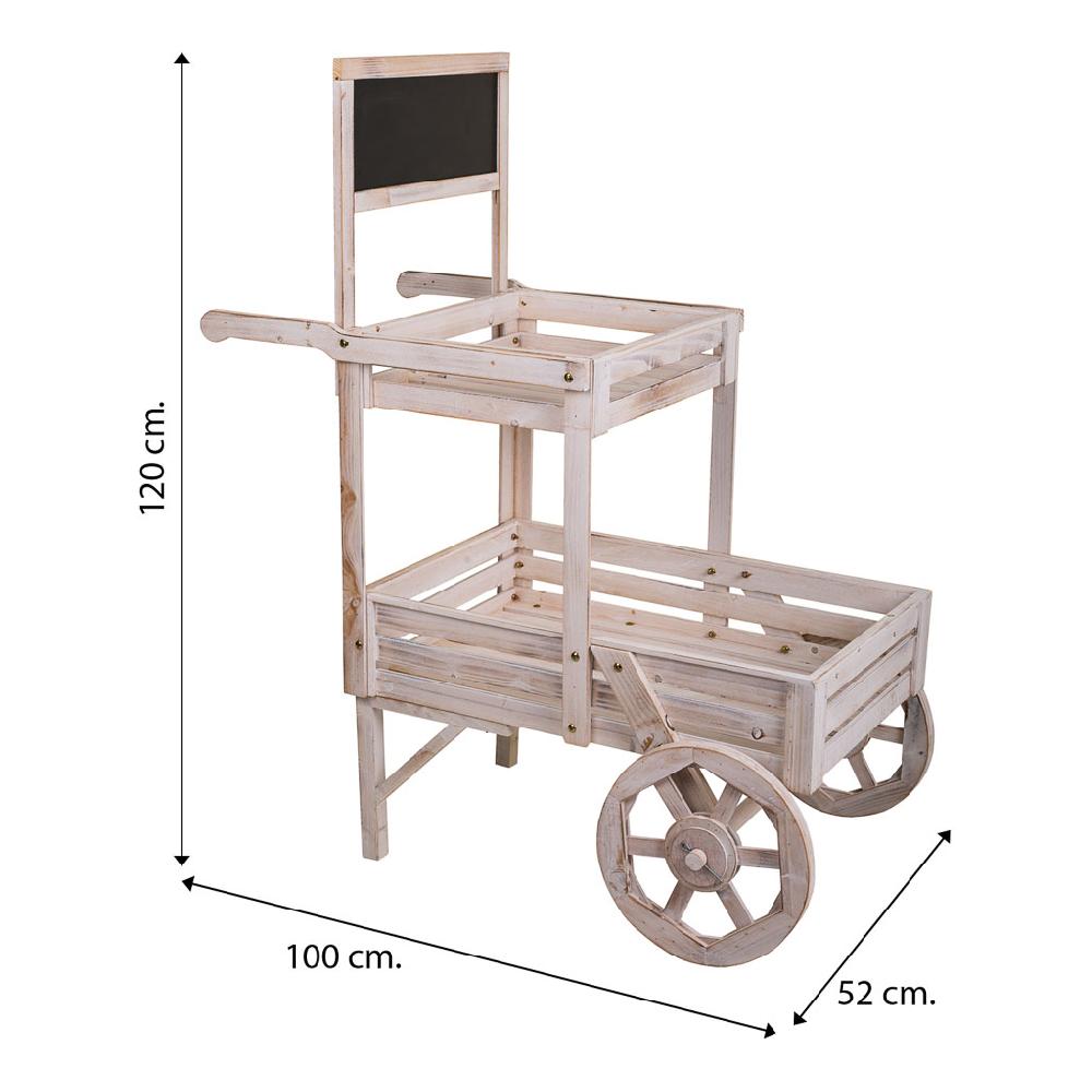 Creaciones meng MUEBLE - CARROS EXPOSITORES DE MADERA Y METAL - kit carro expositor de madera Limitado a 3 días