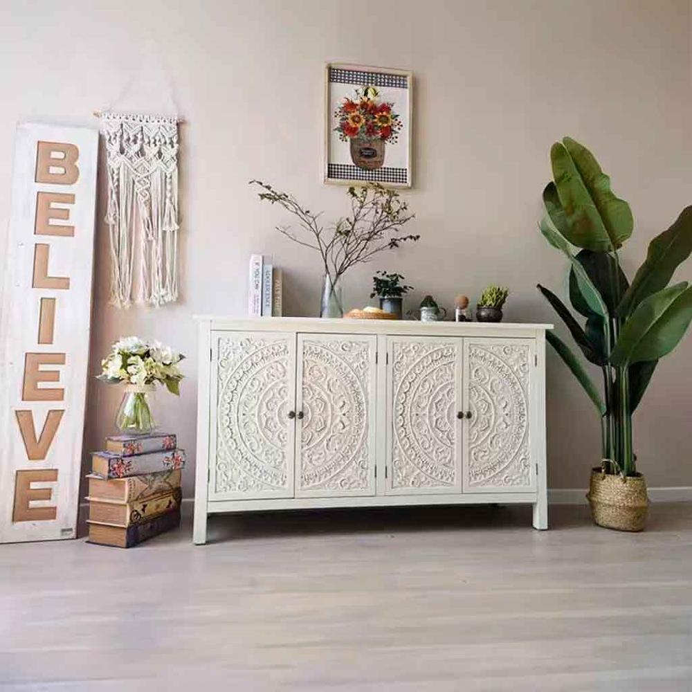 Creaciones meng MUEBLE - APARADORES - aparador blanco Devoluciones gratuitas