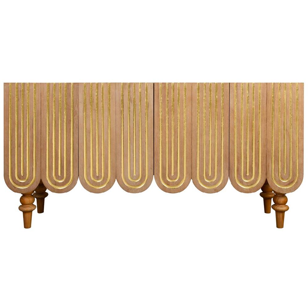Creaciones meng MUEBLE - APARADORES - recibidor de madera marrón Mejor oferta