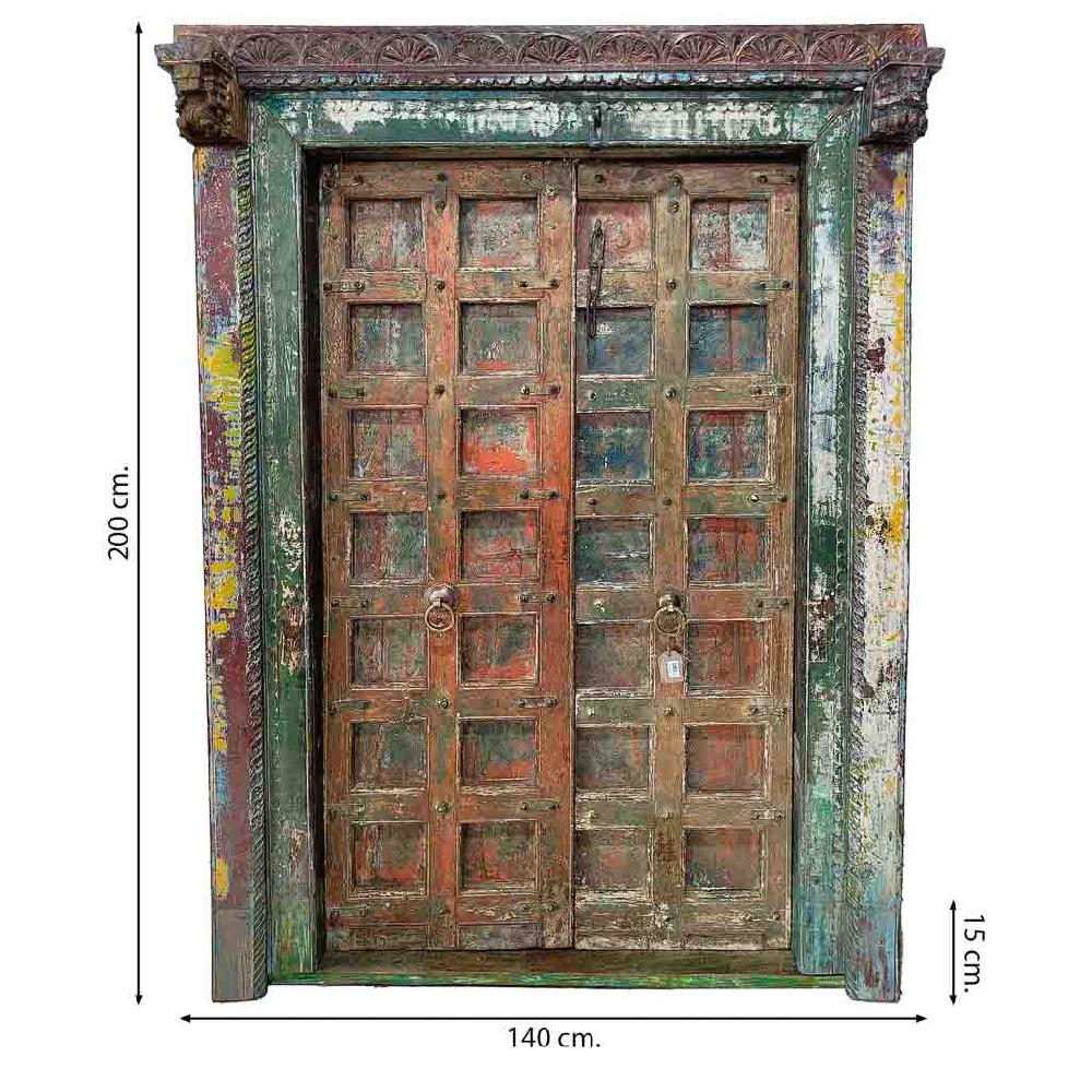 Creaciones meng MUEBLE - PUERTAS Y VENTANAS - puerta de madera con acabado artesanal Últimos 2 días