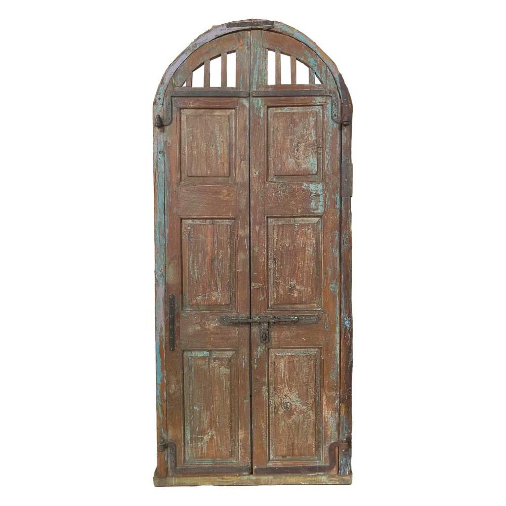 Creaciones meng MUEBLE - PUERTAS Y VENTANAS - puerta de madera marrón con acabado artesanal Oferta exclusiva