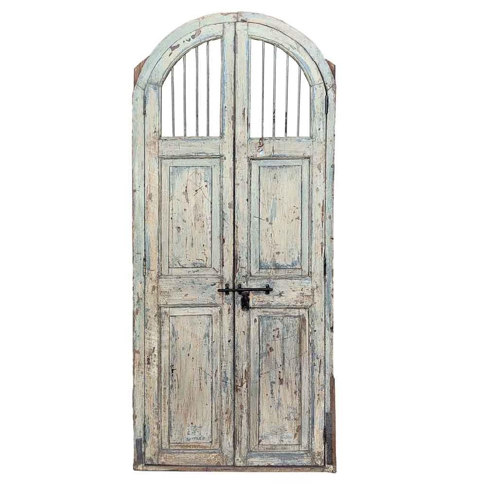 Creaciones meng MUEBLE - PUERTAS Y VENTANAS - puerta de madera marrón con acabado artesanal Última moda