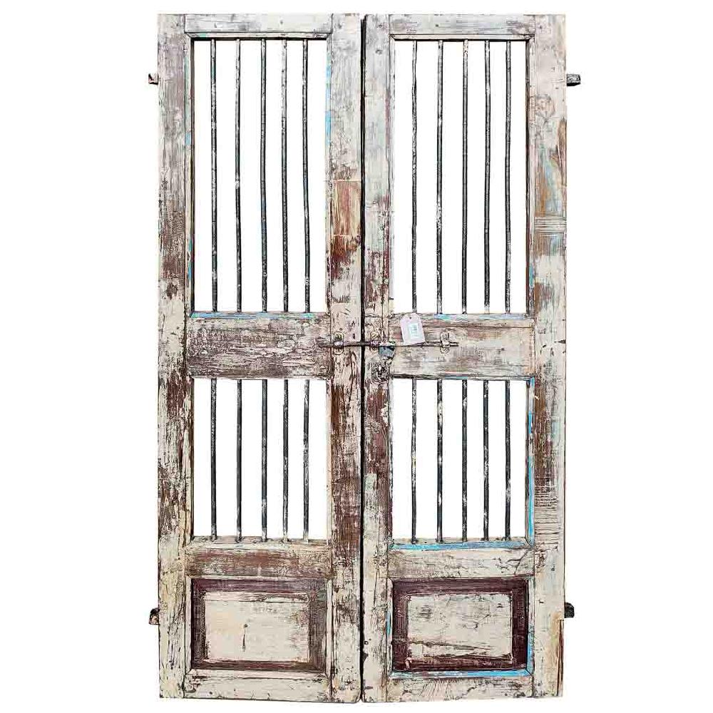 Creaciones meng MUEBLE - PUERTAS Y VENTANAS - puerta de madera marrón con acabado artesanal Rebajas
