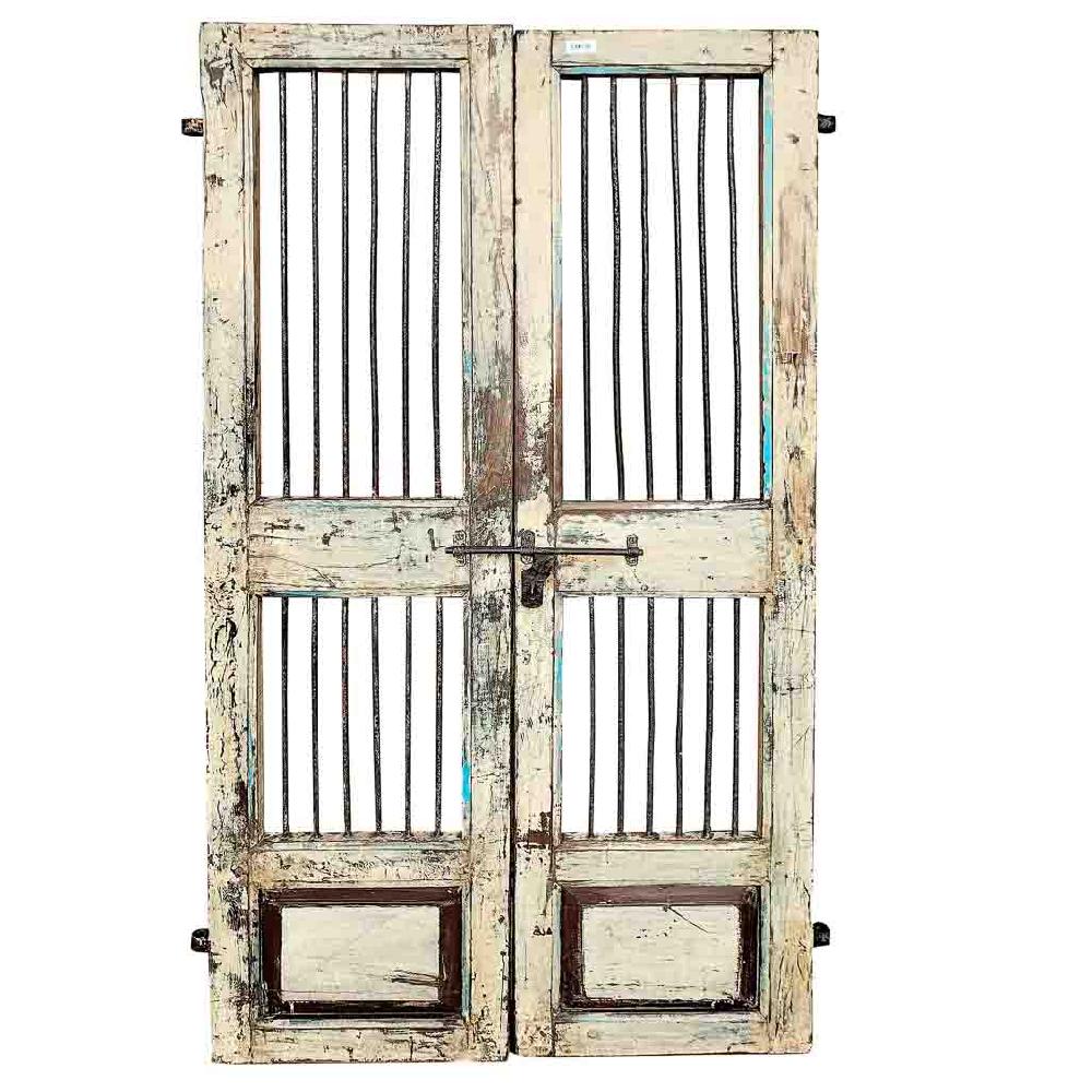 Creaciones meng MUEBLE - PUERTAS Y VENTANAS - puerta de madera marrón con acabado artesanal Venta caliente