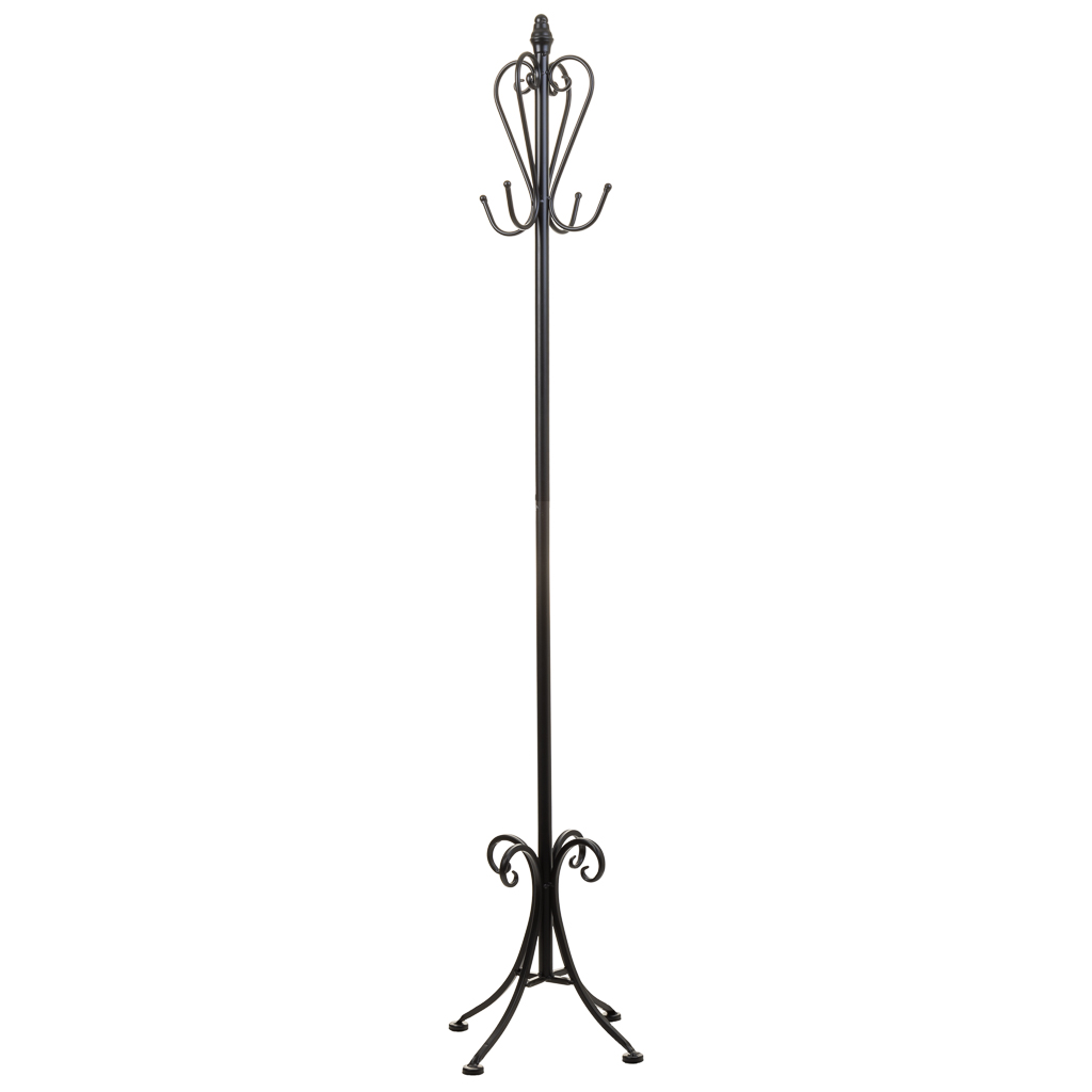 Creaciones meng MUEBLE - PERCHEROS - perchero de pie de forja negro Ofertas especiales
