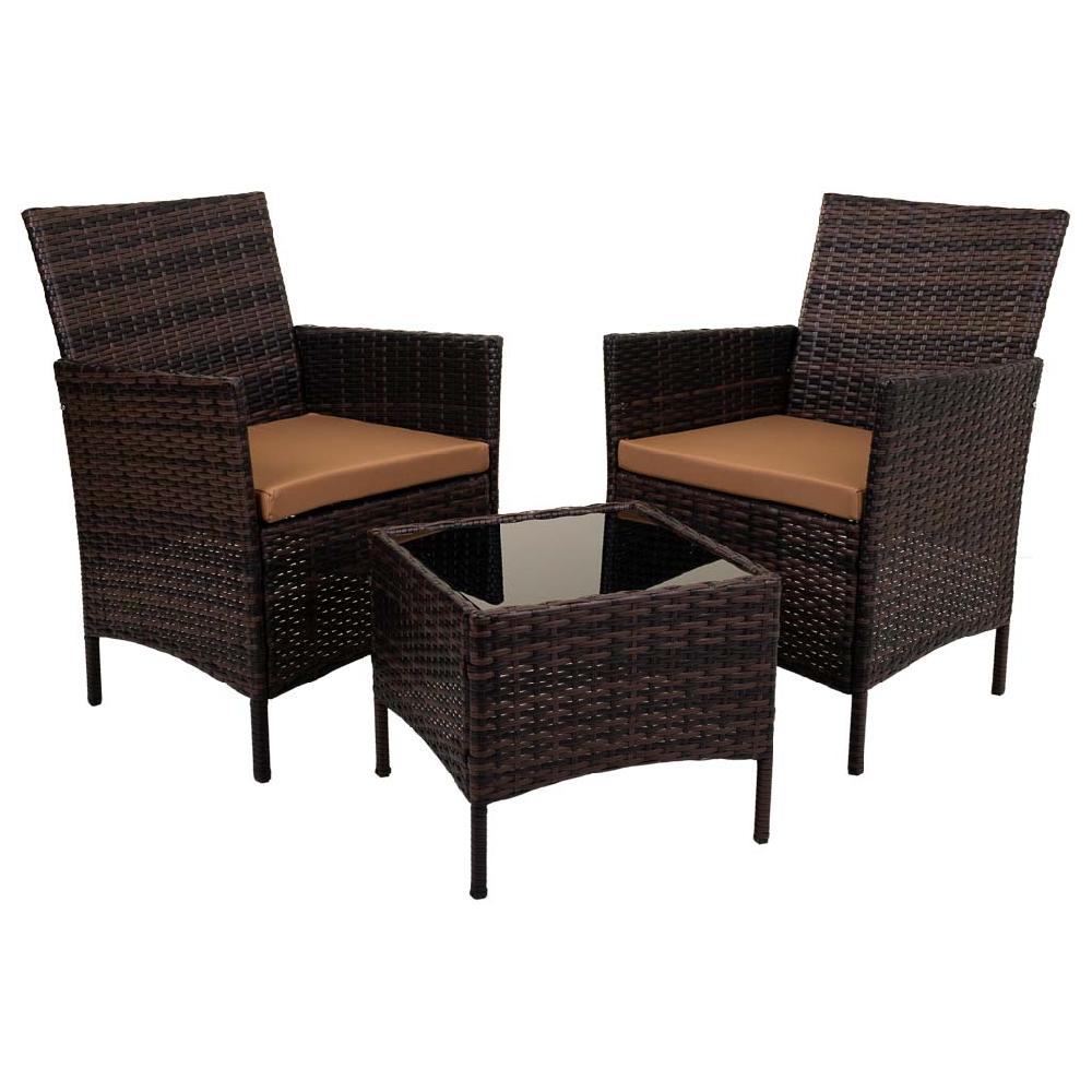 Creaciones meng MUEBLE - CONJUNTOS DE JARDÍN - kit conjunto de mesa y 2 sillones