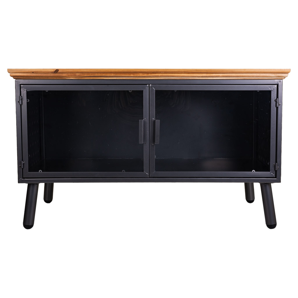 Creaciones meng MUEBLE - MUEBLE AUXILIAR - kit mueble bajo de metal y madera Ventas relámpago