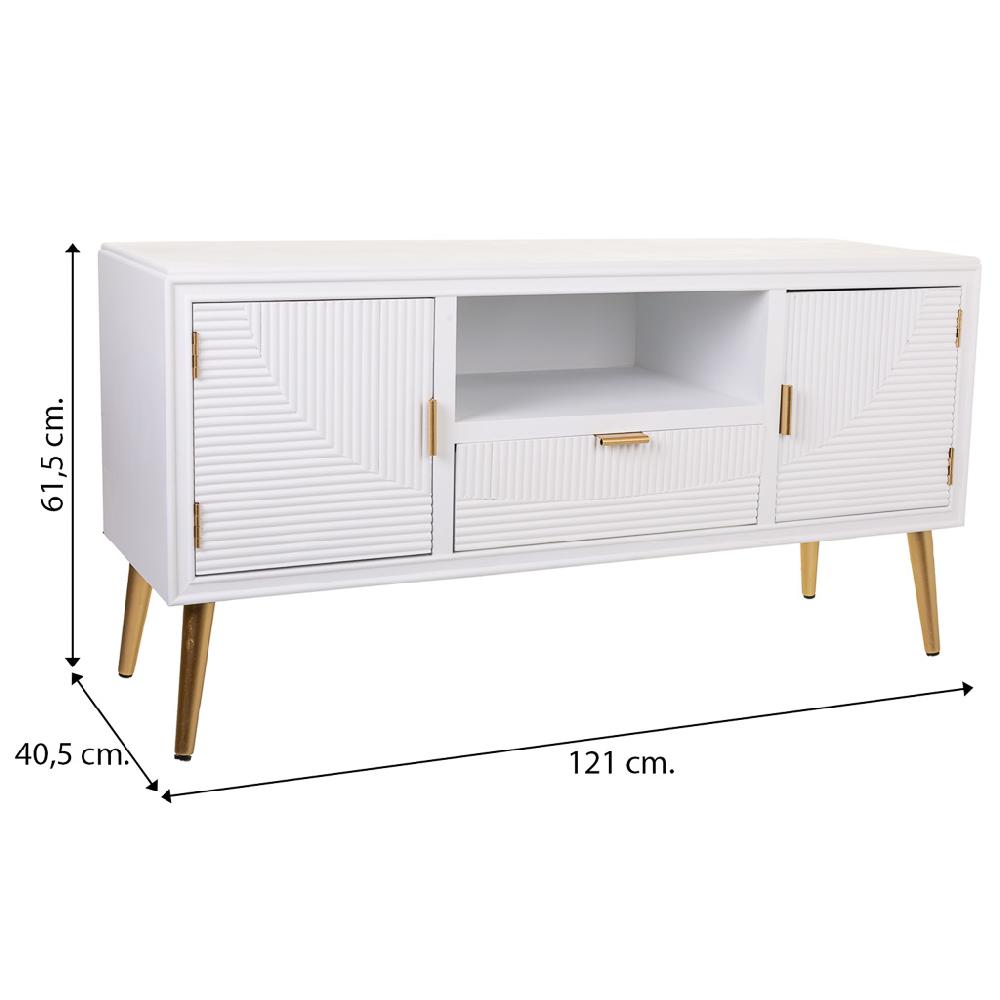 Creaciones meng MUEBLE - MUEBLE AUXILIAR - mueble bajo de madera Descuento