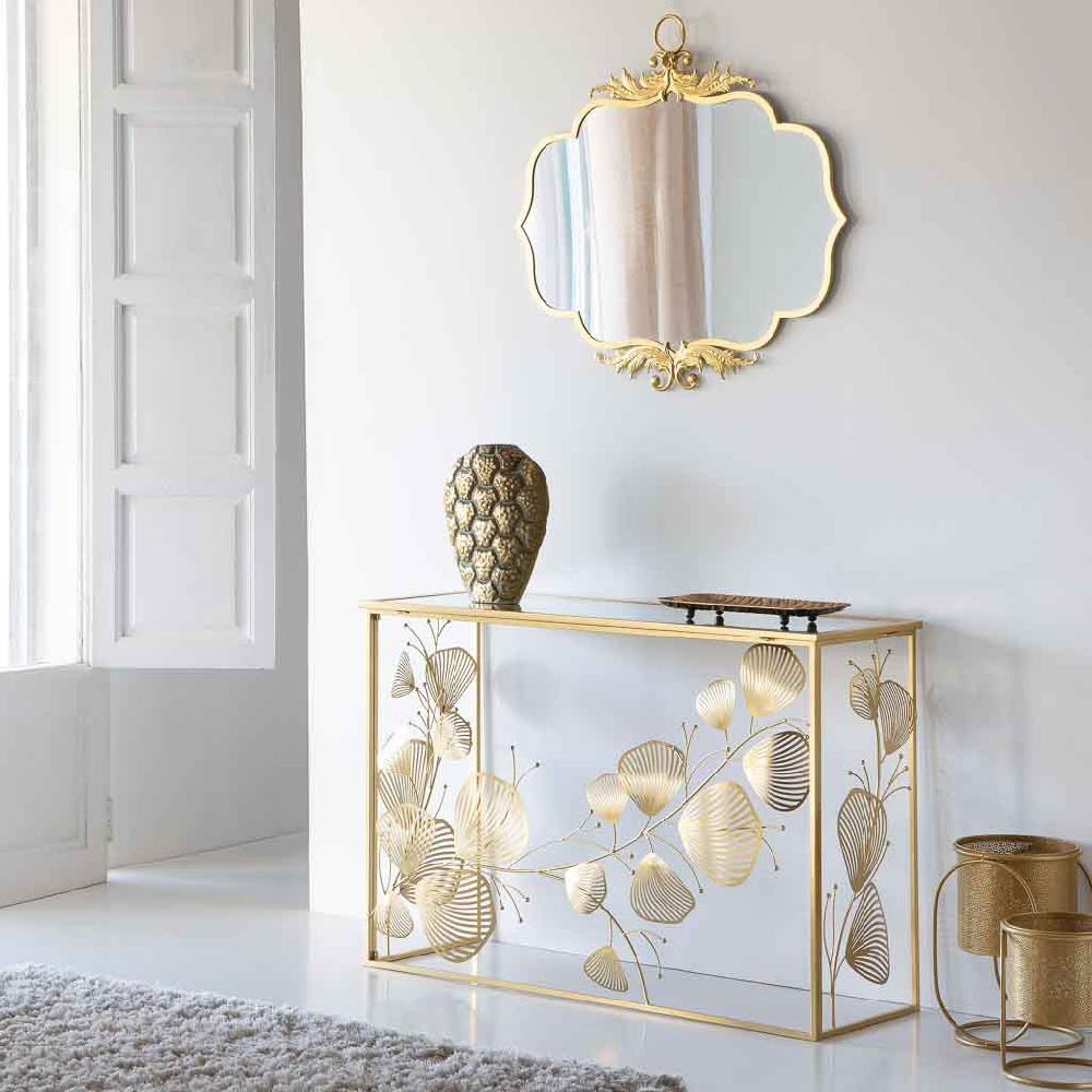 Creaciones meng MUEBLE - ESPEJOS - espejo de pared de metal dorado Devoluciones gratuitas