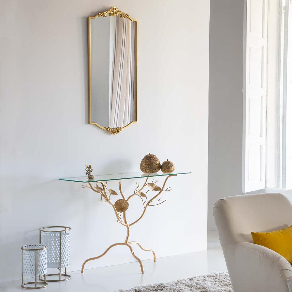 Creaciones meng MUEBLE - ESPEJOS - espejo de pared de metal dorado 2025