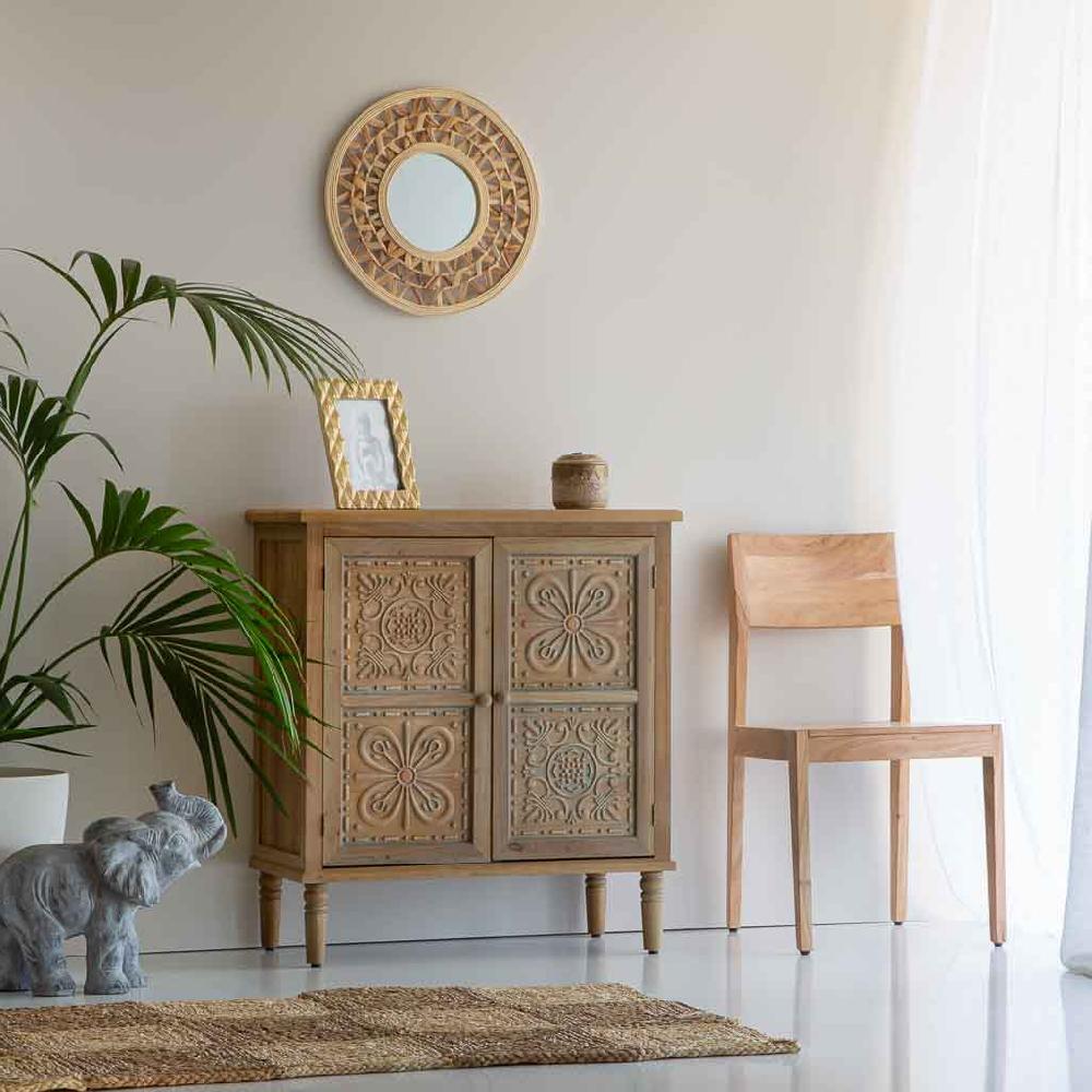 Creaciones meng MUEBLE - SILLAS - silla de comedor de madera de acacia acabado color natural Rebajas de fábrica