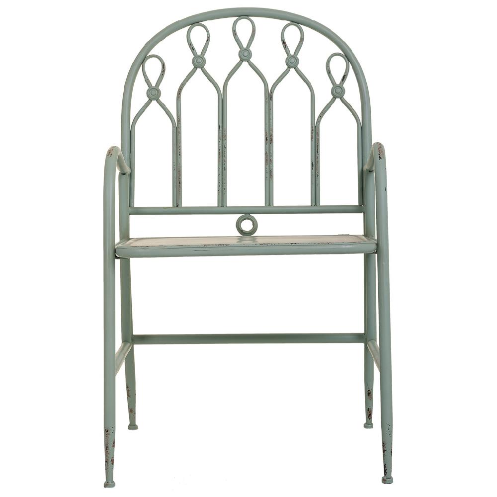 Creaciones meng MUEBLE - SILLAS - silla de metal verde Tienda