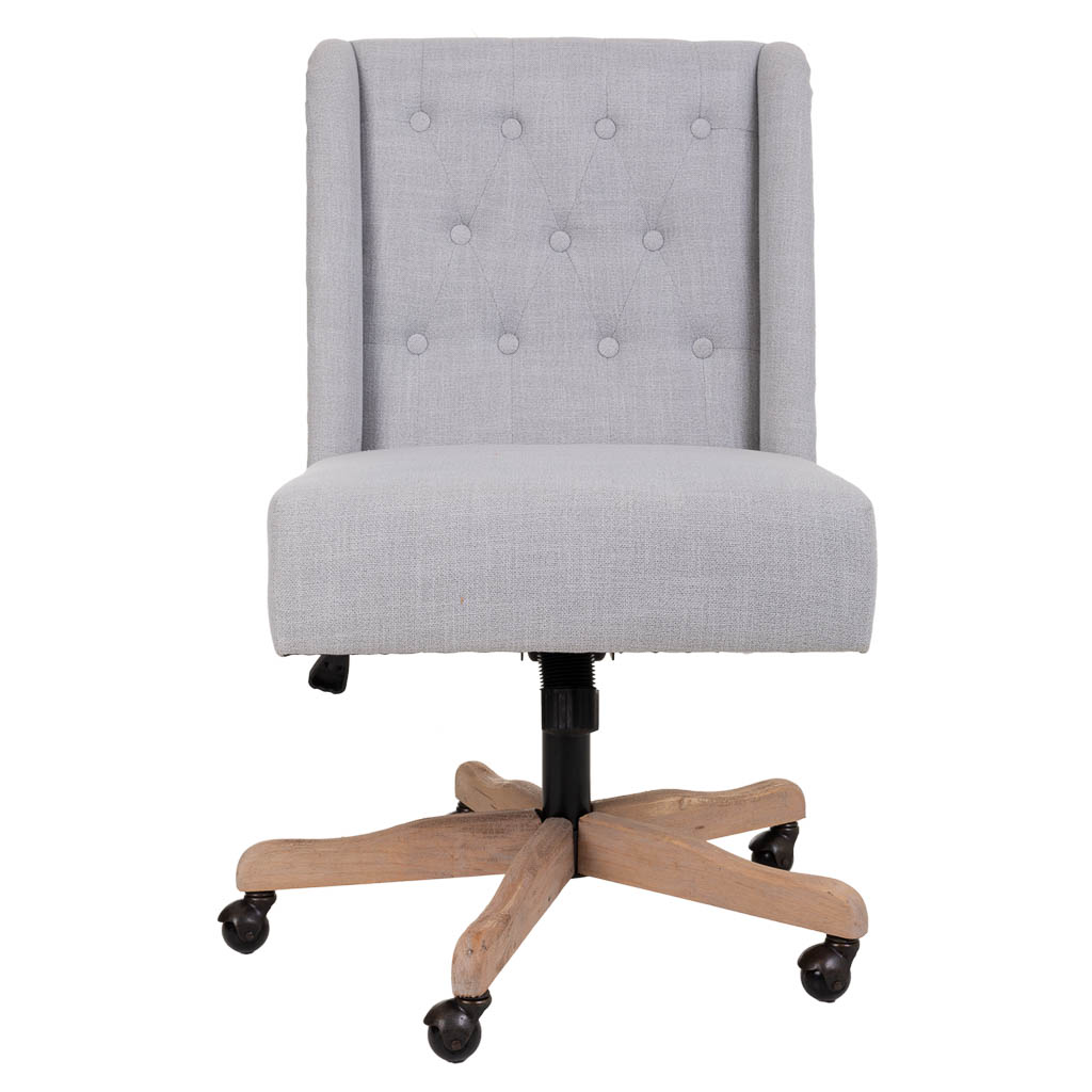 Creaciones meng MUEBLE - SILLAS - silla tapizada con ruedas Último día