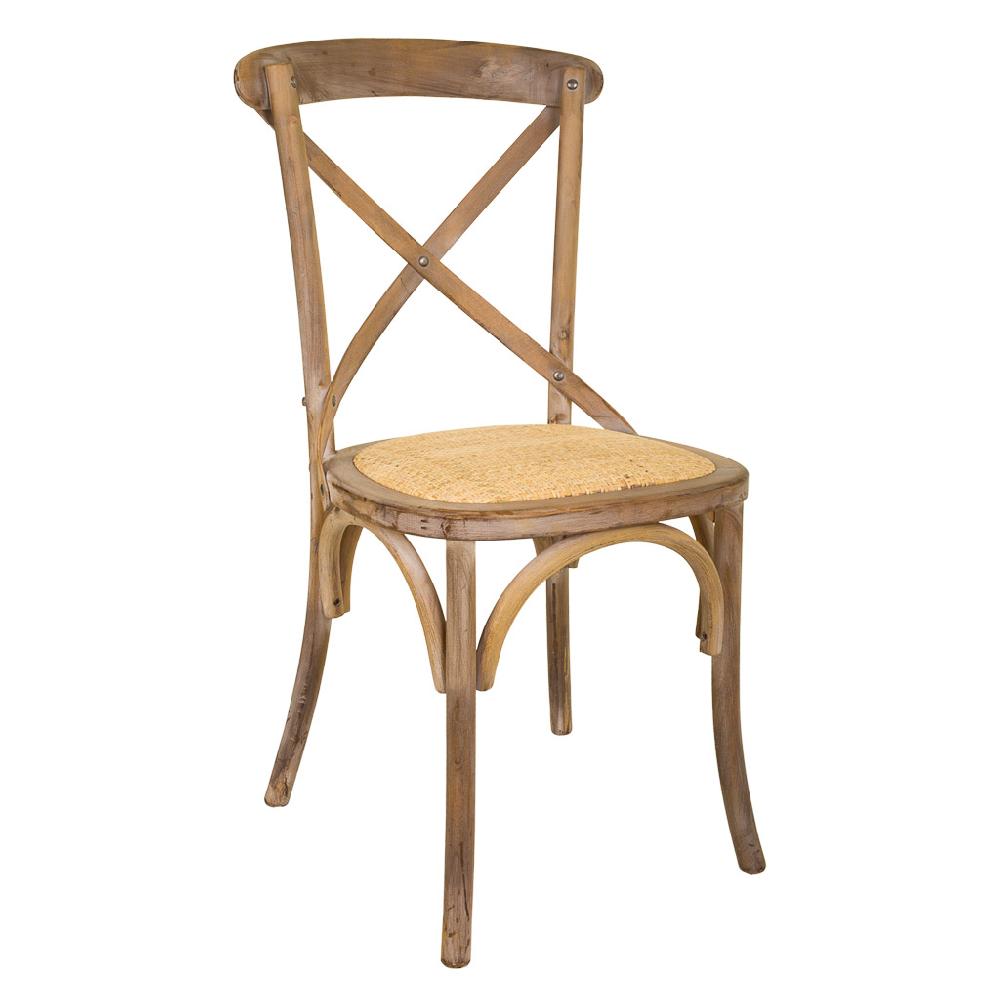 Creaciones meng MUEBLE - SILLAS - silla de madera y asiento de ratan
