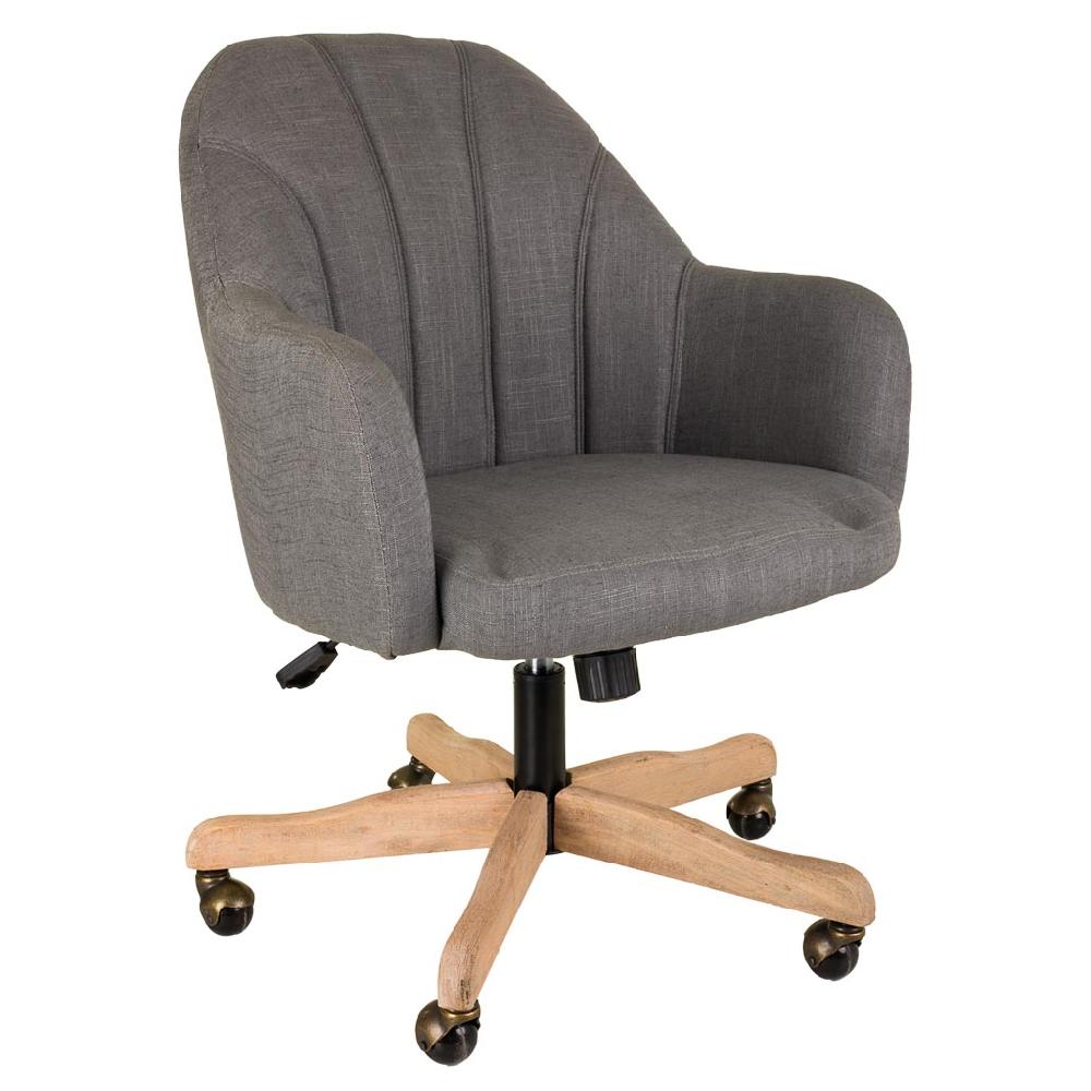 Creaciones meng MUEBLE - SILLAS - silla de madera y tapizada con ruedas
