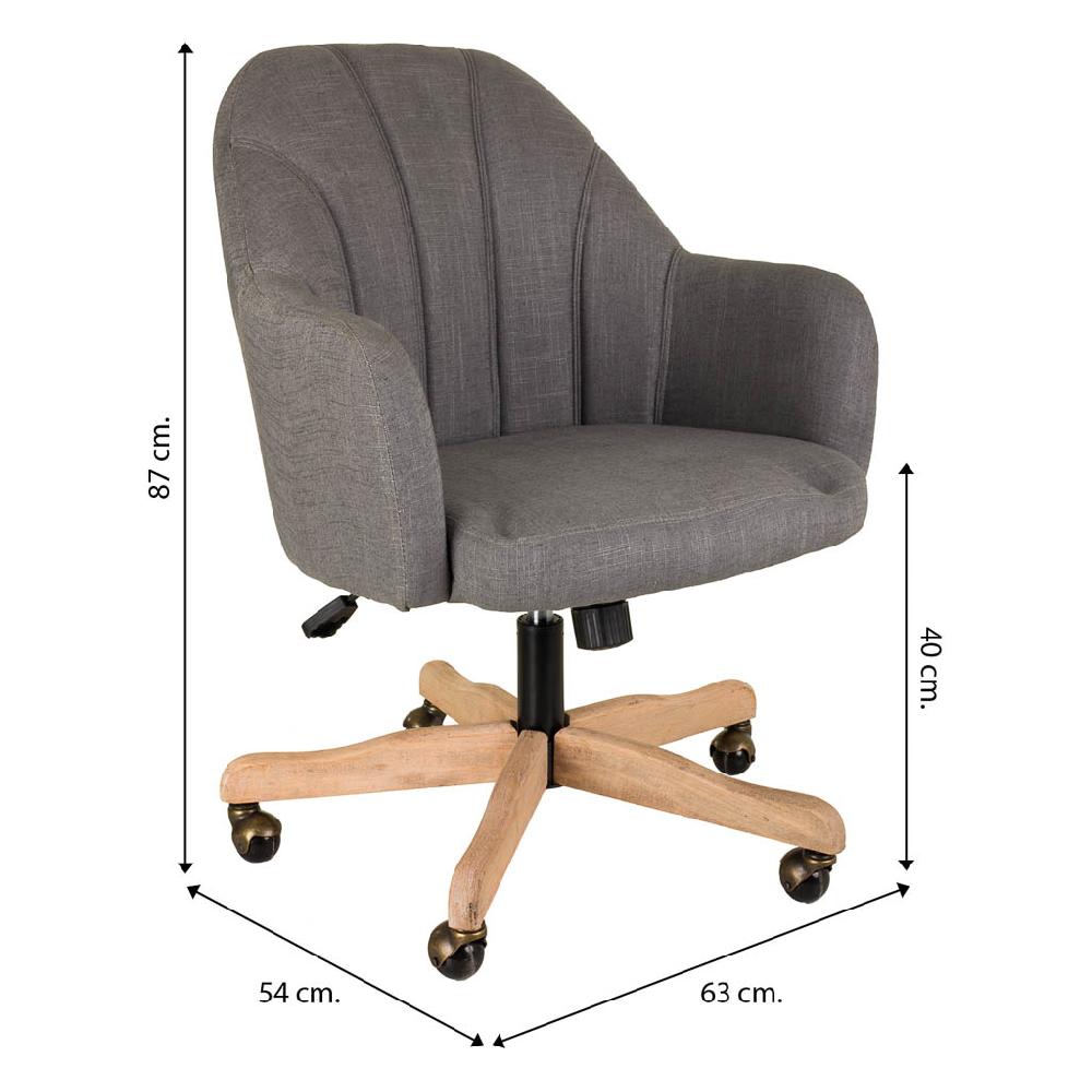 Creaciones meng MUEBLE - SILLAS - silla de madera y tapizada con ruedas Limitado a 3 días