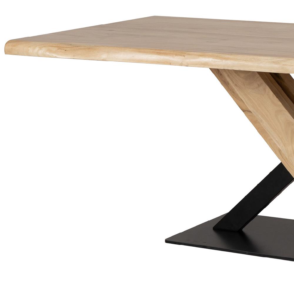 Creaciones meng MUEBLE - MESAS - mesa de comedor de madera de acacia acabado color natural Outlet online
