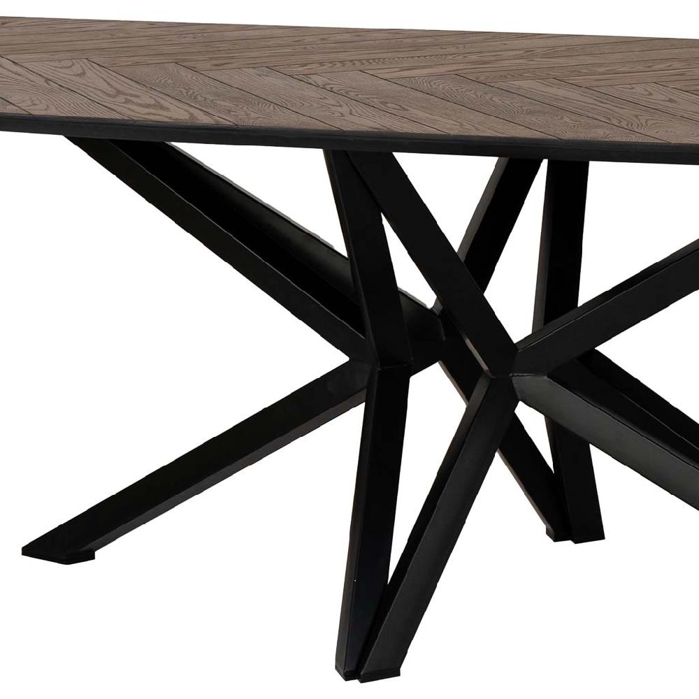 Creaciones meng MUEBLE - MESAS - mesa de comedor danesa de madera roble/dm color nogal oscuro Ofertas