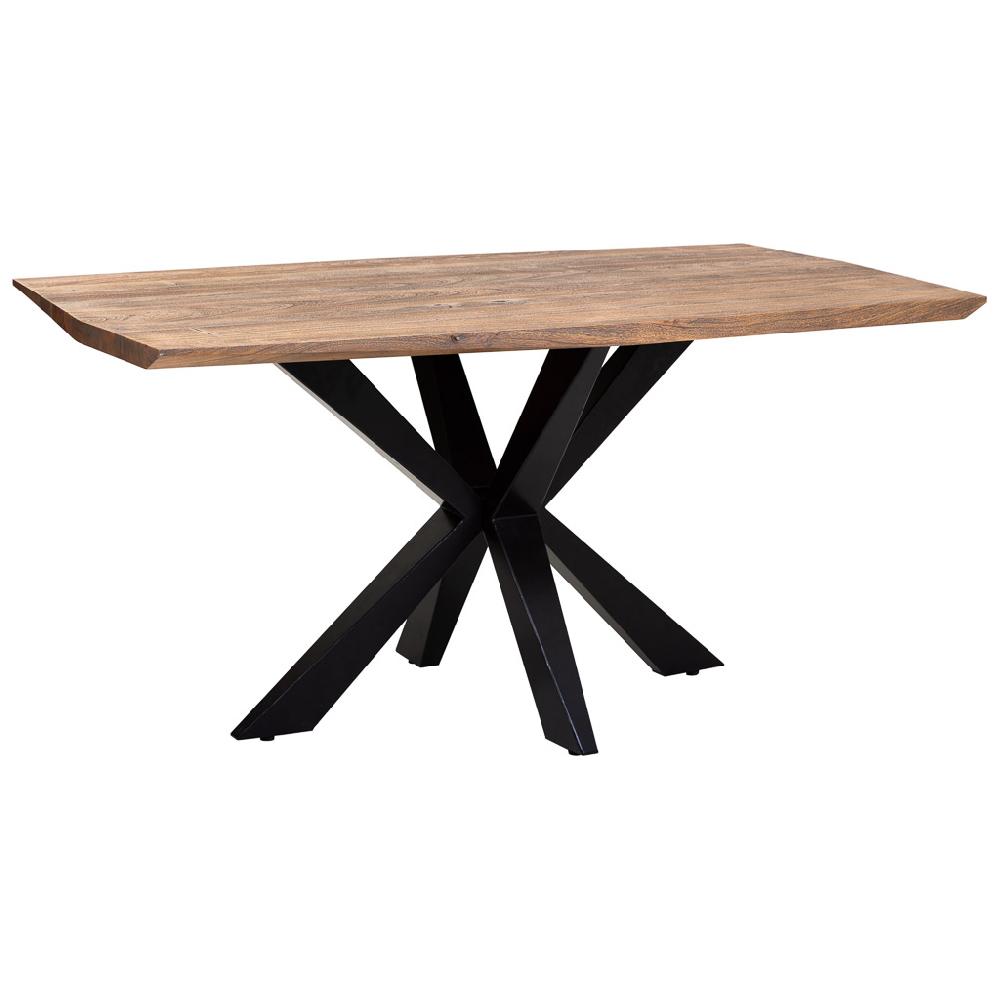 Creaciones meng MUEBLE - MESAS - mesa de comedor canto conico de madera de acacia acabado color oxido oleum