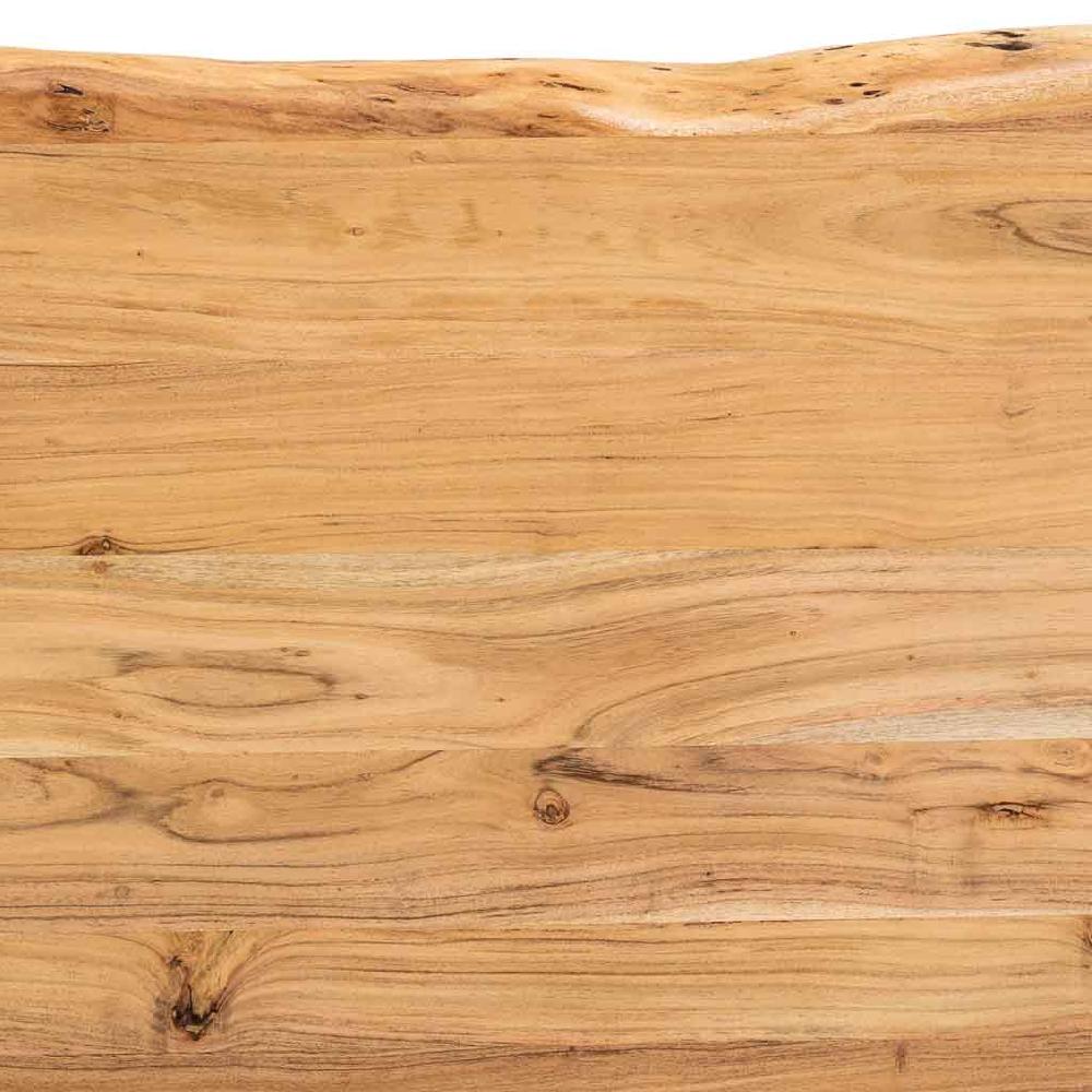Creaciones meng MUEBLE - MESAS - mesa de comedor borde vivo de madera de acacia acabado color natural Liquidación