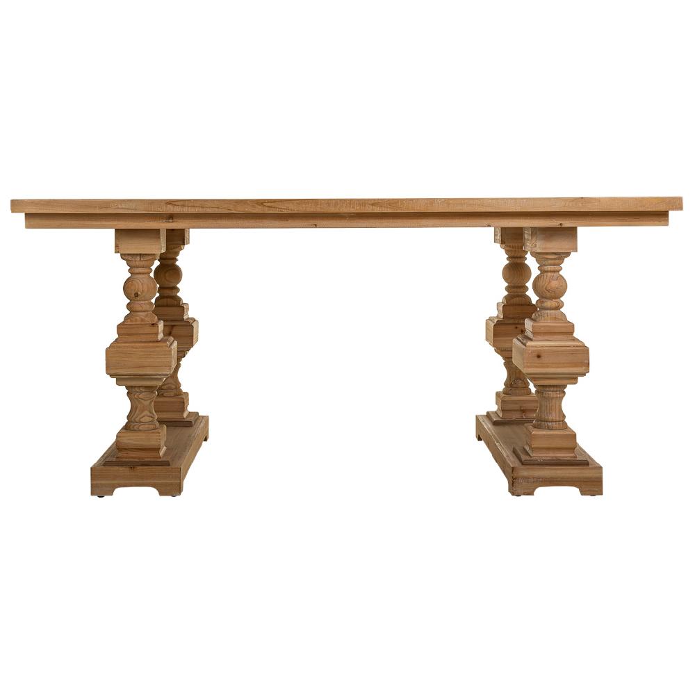 Creaciones meng MUEBLE - MESAS - mesa salon de madera marron Oferta especial