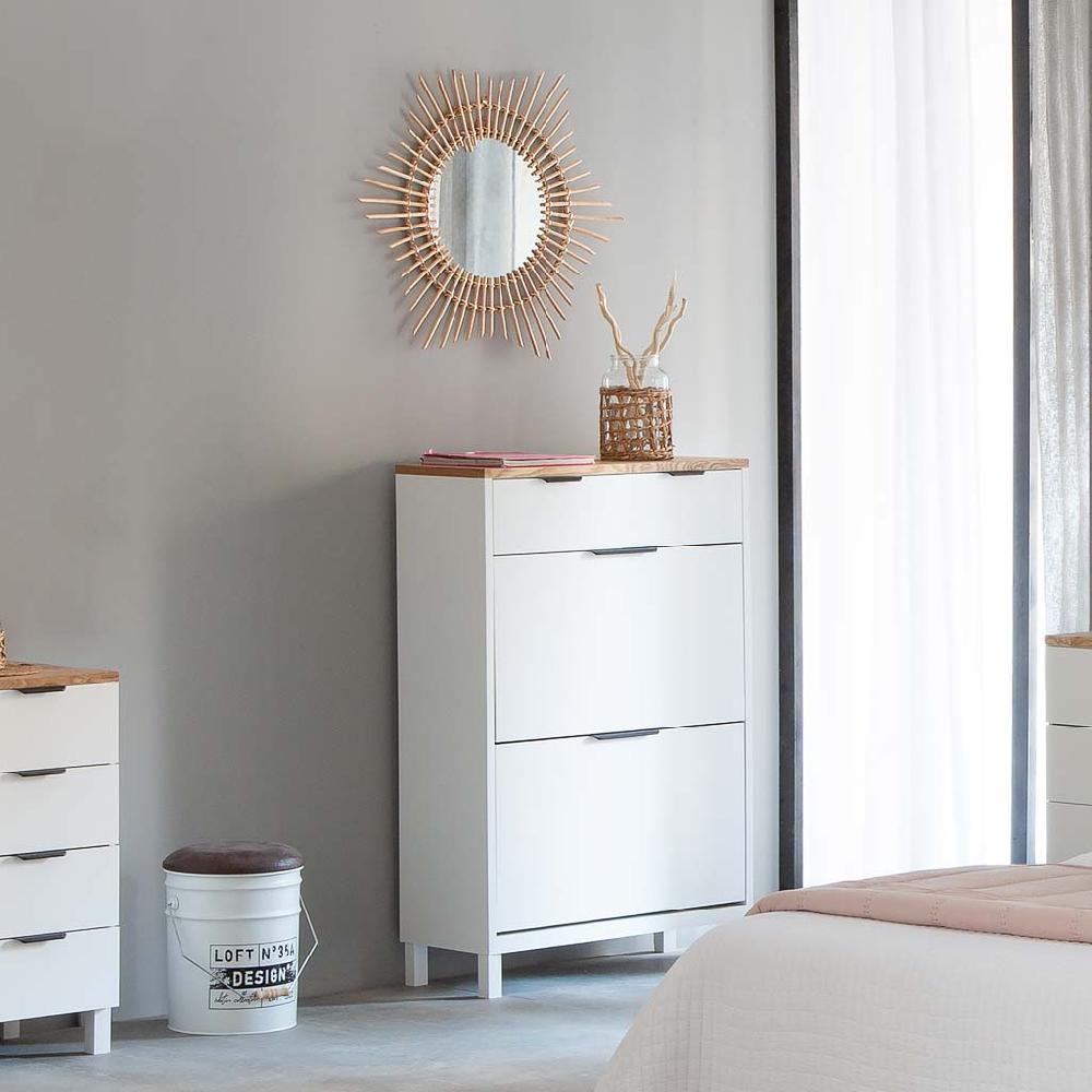 Creaciones meng MUEBLE - ZAPATEROS - mueble zapatero con 2 cajones y 2 puertas Promoción por tiempo limitado