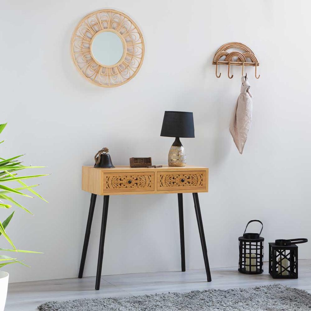 Creaciones meng MUEBLE - RECIBIDORES - recibidor de madera marrón Venta caliente