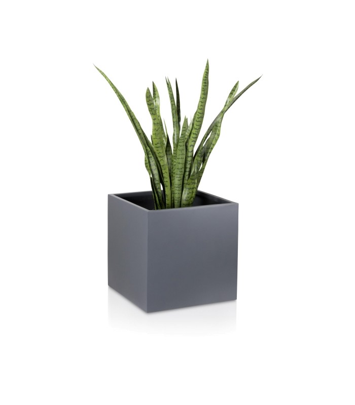 Decoratt Macetero cubo negro