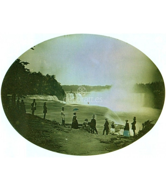 Decoratt Turistas mirando las Cataratas del Niagara Platt D. Babbitt 1879 Envío gratis